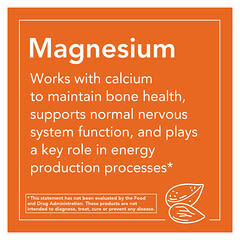 NOW Foods, Magnesio en cápsulas, 400 mg, 180 cápsulas vegetales