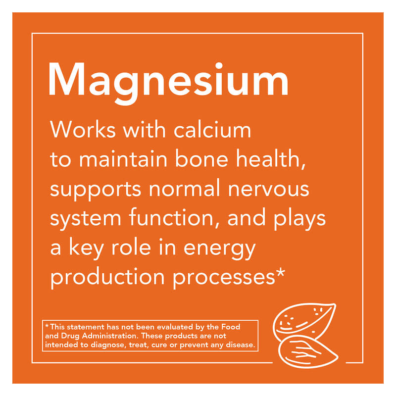 NOW Foods, Magnesium Caps, 400 mg, 180 Veg Capsules