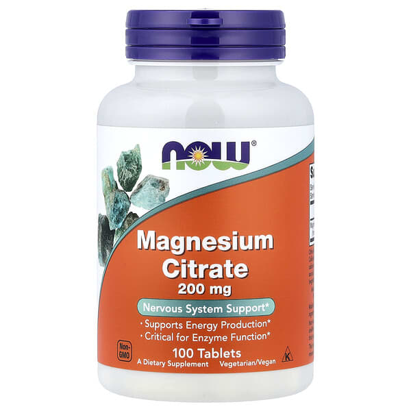 Magnesium Citrate, 100 Tablets (200 mg per Tablet)