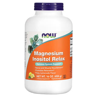 NOW Foods, Magnésium Inositol Relax, Limonade, 454 g
