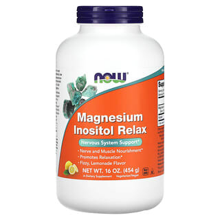 NOW Foods, Magnésium Inositol Relax, Limonade, 454 g
