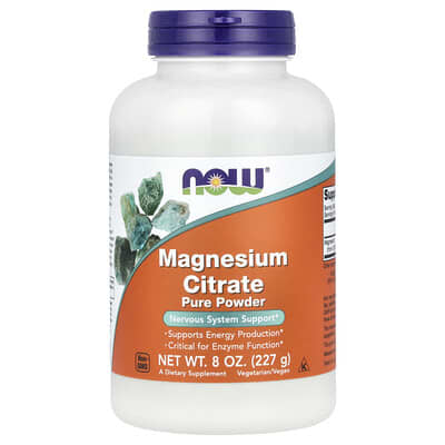 NOW Foods, Pure Magnesium Citrate Nutritional Powder, 8 oz (227 g)