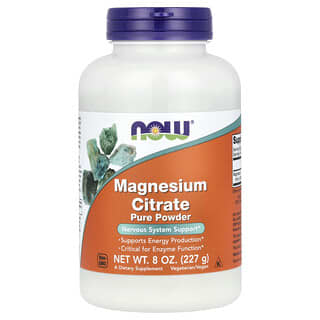 NOW Foods, Magnesium Citrate Pure Powder, 8 oz (227 g)