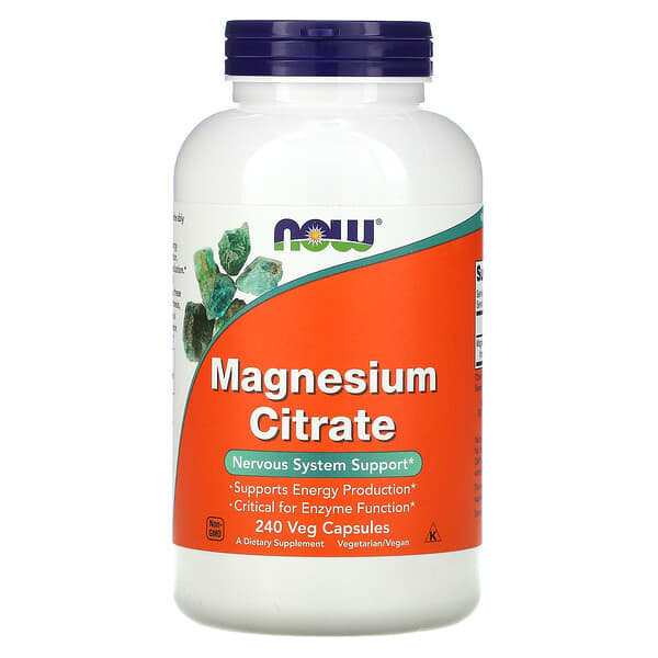 NOW Foods, Magnesium Citrate, 240 Veg Capsules