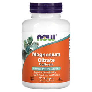 NOW Foods, Magnesium Citrate, 90 Softgels