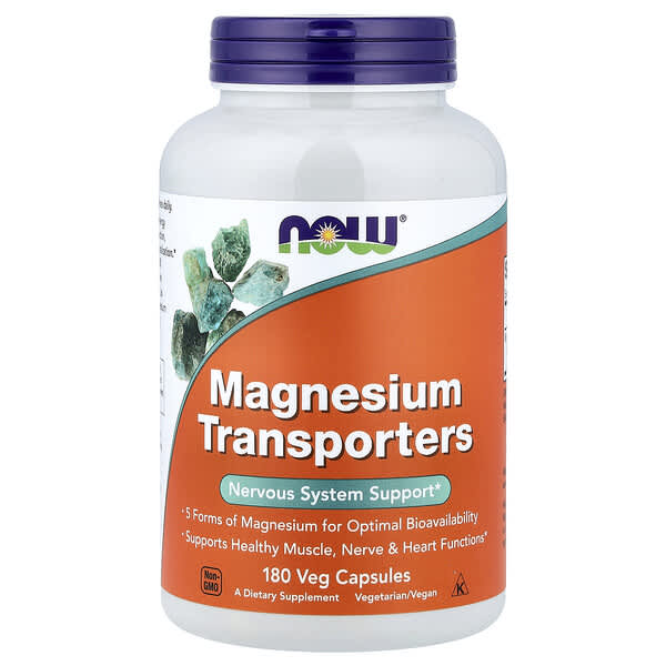 Magnesium Transporters, 120 mg, 180 Veg Capsules