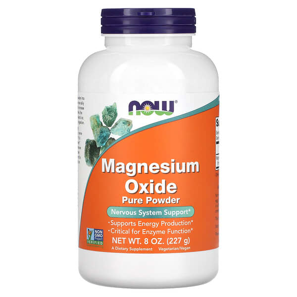 NOW Foods, Poudre pure d'oxyde de magnésium, 227 g