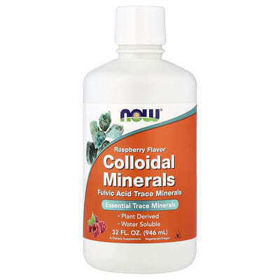 NOW Foods, Colloidal Minerals, Raspberry Flavor, 32 fl oz (946 ml)