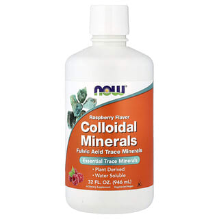 NOW Foods, Colloidal Minerals, kolloidale Mineralien, Himbeere, 946 ml (32 fl. oz.)