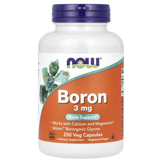 NOW Foods, Boron, 3 mg, 250 Veg Capsules