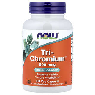 NOW Foods, Tri-Chromium, 500 мкг, 180 капсул