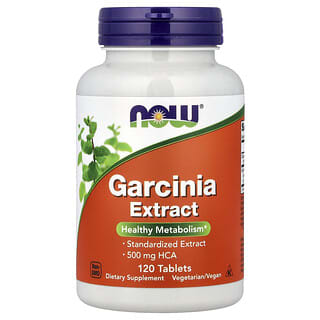 NOW Foods, 藤黃果片, 1000 毫克, 120 粒