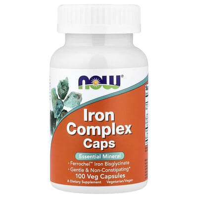 NOW Foods, Iron Complex, 100 Vegetarian Capsules