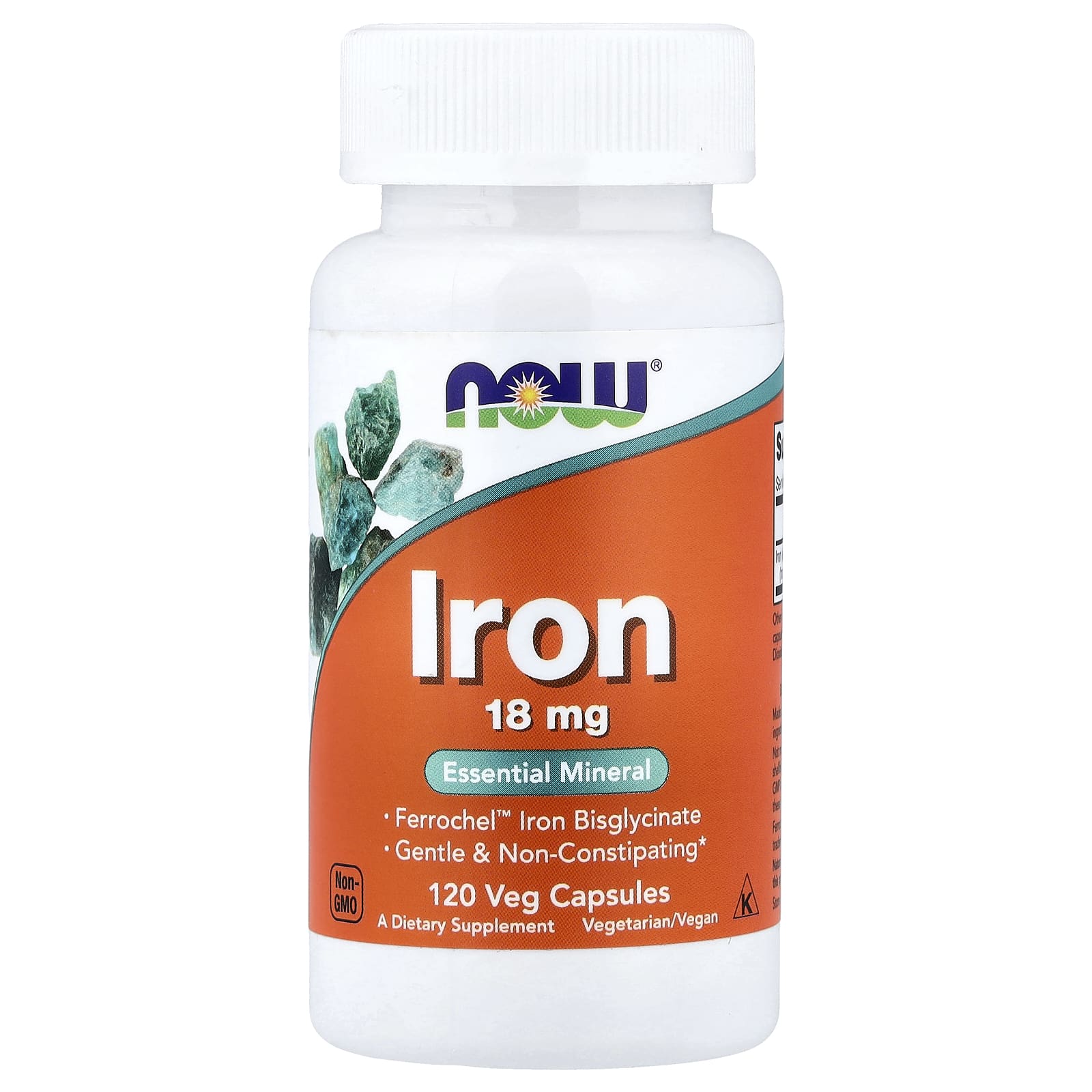 Now Foods Iron железо 18 мг при анемии и усталости iHerb