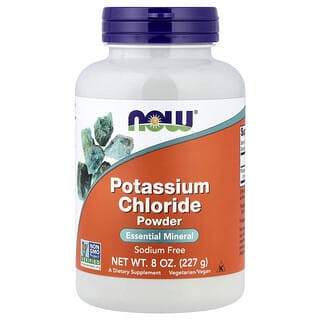 NOW Foods, Cloruro de potasio en polvo, 227 g (8 oz)