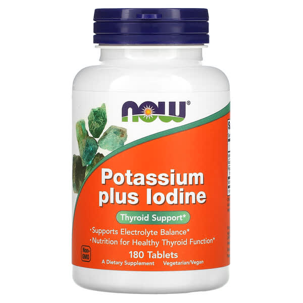 NOW Foods‏, Potassium Plus Iodine 180 قرص
