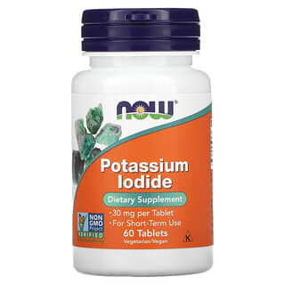NOW Foods, Yoduro de potasio, 30 mg, 60 tabletas
