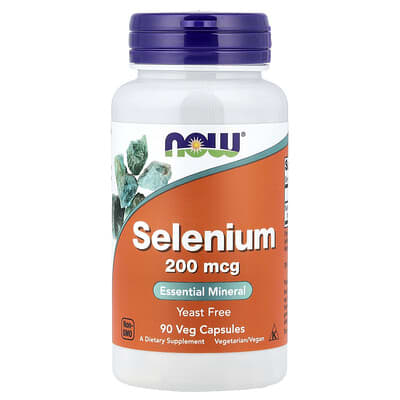 NOW Foods, Selenium, 200 mcg, 90 Vegetarian Capsules