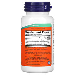 NOW Foods, L-OptiZinc, 30 mg, 100 vegetarische Kapseln
