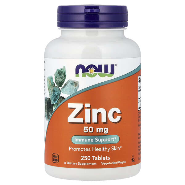 NOW Foods, Zinc, 50 mg, 250 Tablets