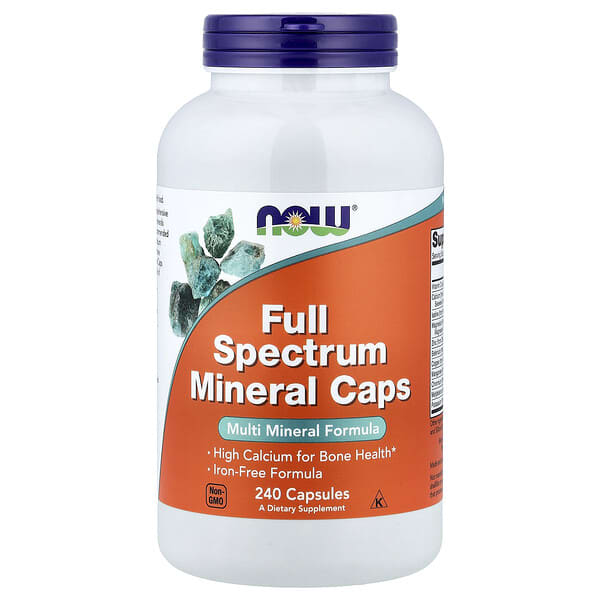 NOW Foods Full Spectrum Minerals Caps, 240 Capsules