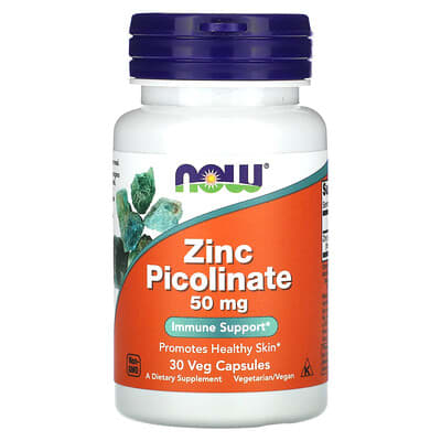 NOWFoods,ZincPicolinate,50mg,30VegCapsules