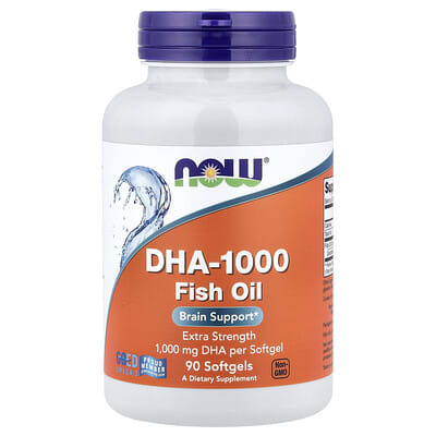 NOW Foods, DHA-1000 Fish Oil, 90 Softgels