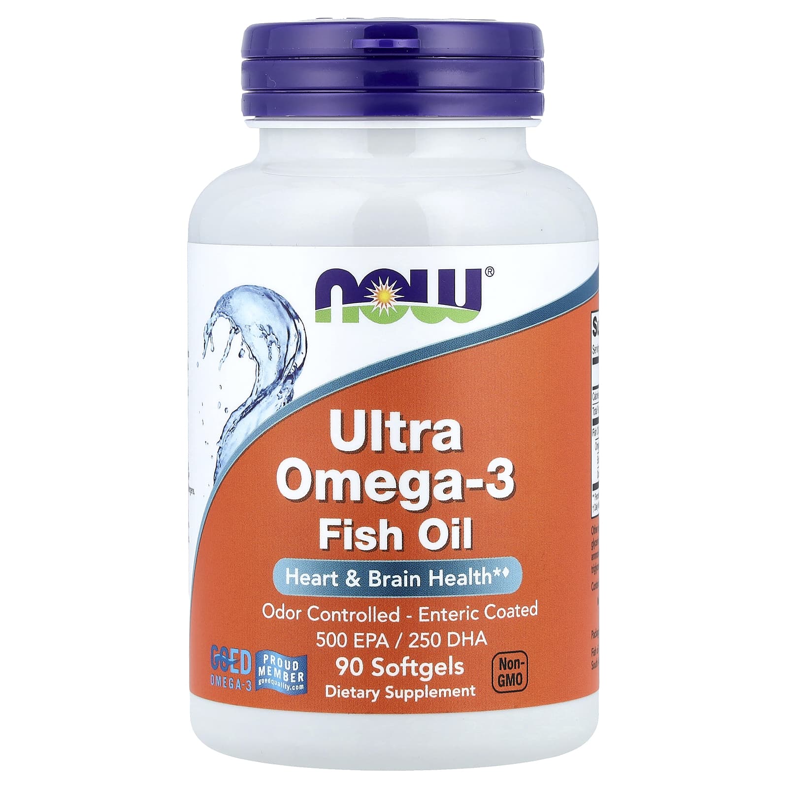 NOW Foods, Ultra Omega-3 Fish Oil, 90 Softgels (1,000 mg per Softgel)
