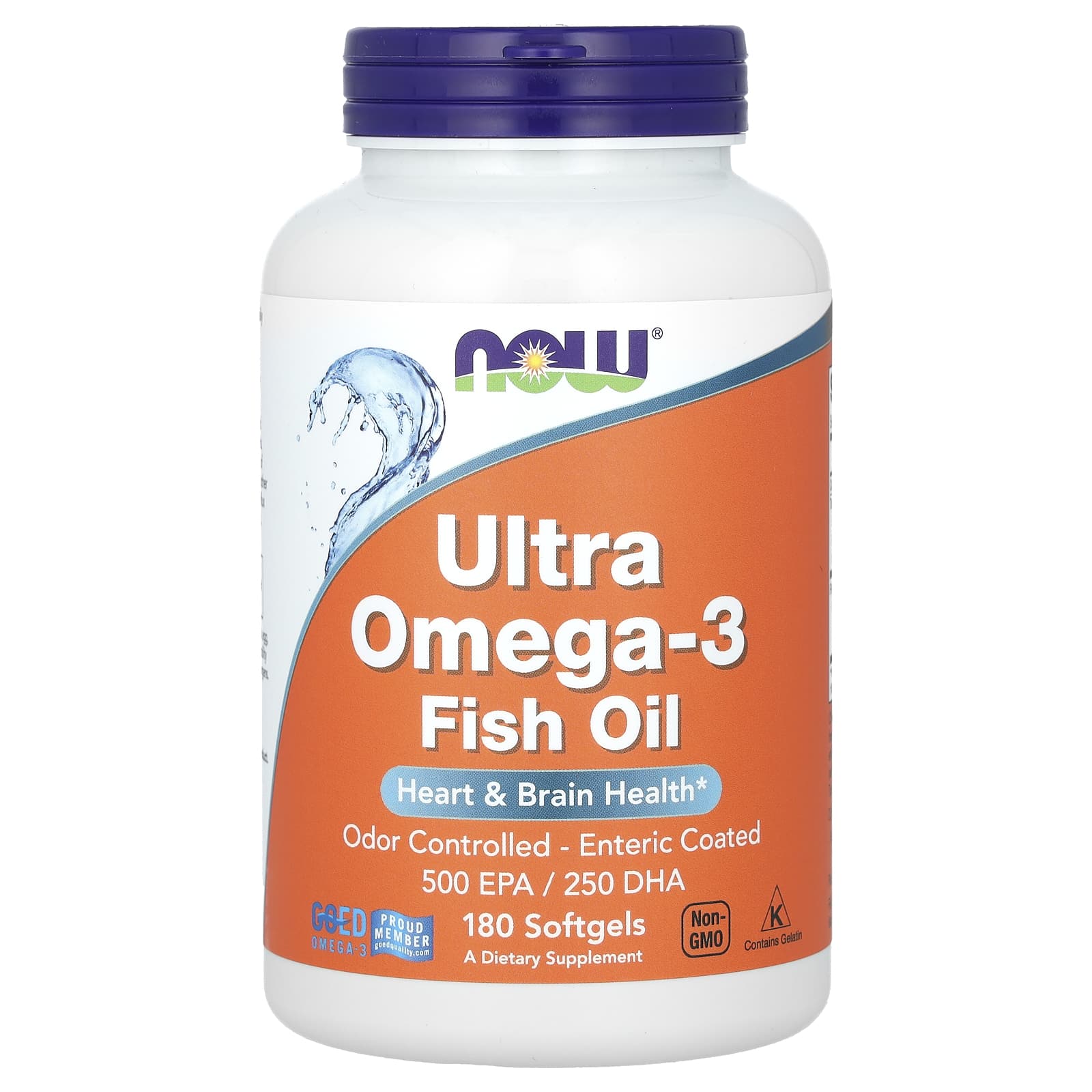 Ultra Omega-3, рыбий жир с омега-3, 180 капсул