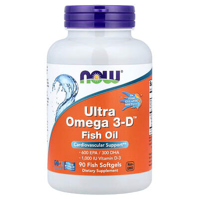 NOW Foods, Ultra Omega 3-D™ Fish Oil , 90 Fish Capsules NOW Foods, Ultra Omega 3-D™ Fish Oil , 90 Fish Capsules