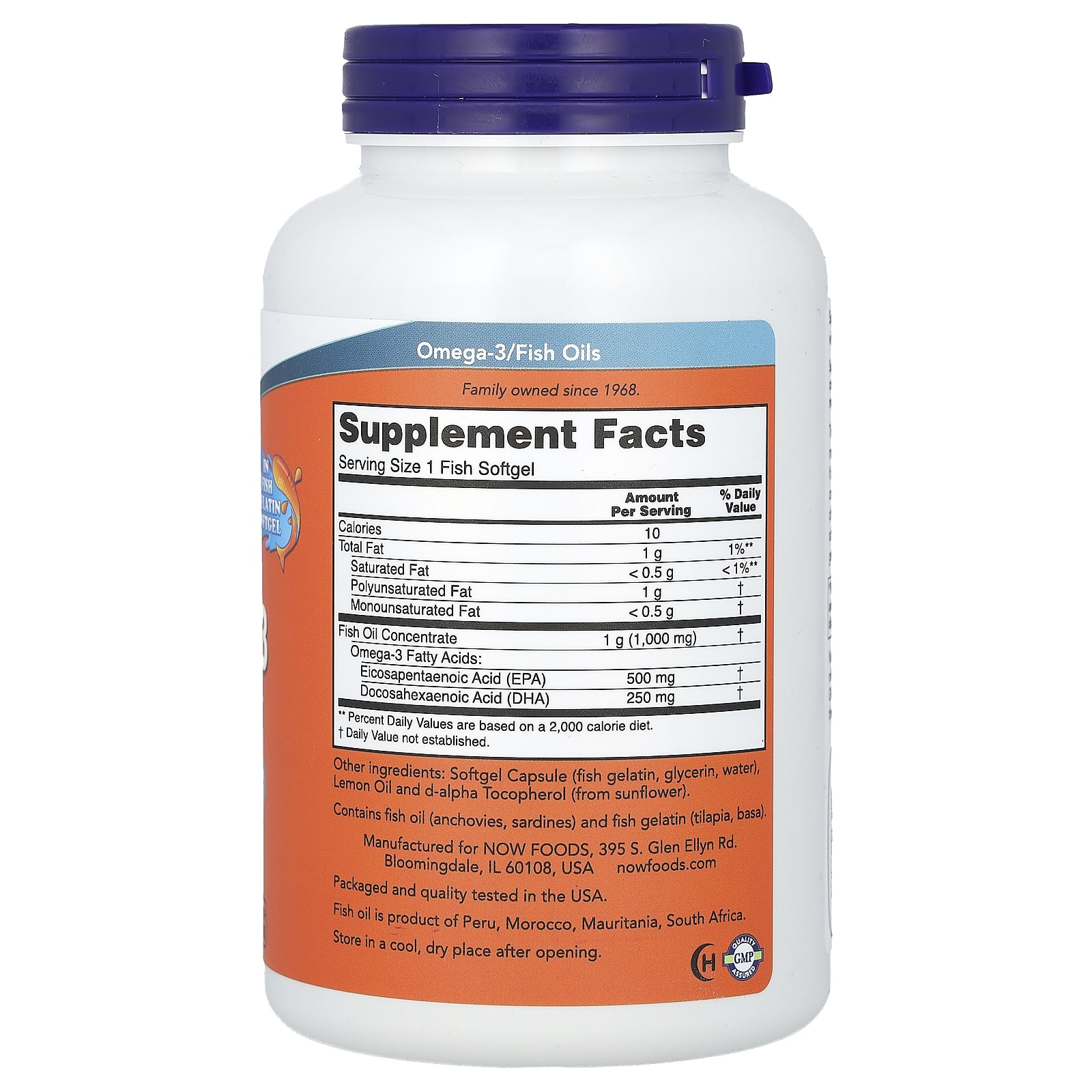 NOW Foods, Ultra Omega-3 Fish Oil, 180 Fish Softgels