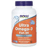 Ultra Ômega-3, 500 EPA/250 DHA, 180 Cápsulas Softgel de Gelatina de Peixe