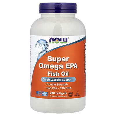 NOW Foods, Ultra Omega EPA Fish Oil, 240 Softgels (1000 mg per softgel)