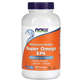 NOW Foods, Super Omega Acide eicosapentaénoïque, 240 capsules à enveloppe molle