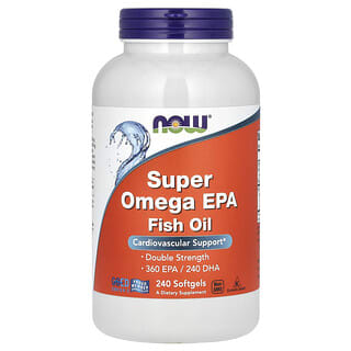 NOW Foods, Рибено масло Super Omega с ейкозапентаенова киселина, 240 меки капсули