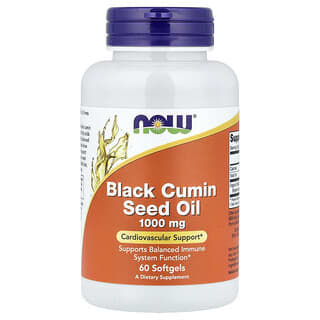 NOW Foods, Black Cumin Seed Oil, 1,000 mg, 60 Softgels