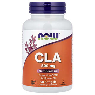 NOW Foods, CLA, 800 mg, 90 меки капсули