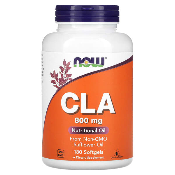 NOW Foods, CLA, 800 mg, 180 cápsulas blandas