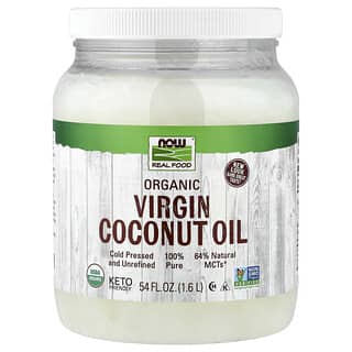 NOW Foods, Real Food, Óleo de Coco Virgem Orgânico, 1,6 l (54 fl oz)