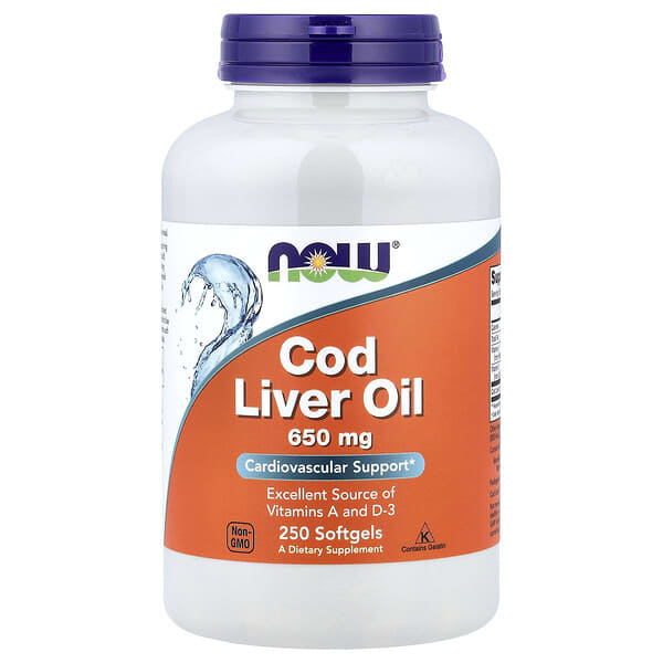 Cod Liver Oil, 650 mg, 250 Softgels