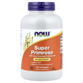 NOW Foods, Superonagra, Aceite de onagra, 1300 mg, 120 cápsulas blandas