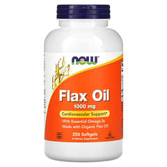 NOW Foods, Flax Oil with Essential Omega-3's, 1,000 mg, 250 Softgels