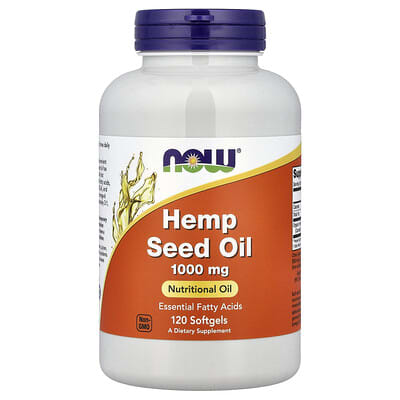 NOW Foods, Hemp Seed Oil, 1000 mg, 120 Softgels