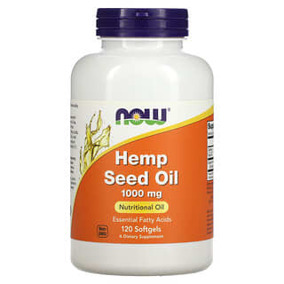 NOW Foods, Hemp Seed Oil, 1,000 mg, 120 Softgels