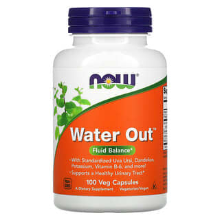 NOW Foods‏, Water Out, לאיזון הנוזלים, 100 כמוסות צמחיות