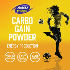 NOW Foods, 运动系列 Carbo Gain 能量补充剂，8 磅（3.6 千克）
