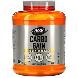 NOW Foods, Sports, Carbo Gain, 8 lbs (3.6 kg)