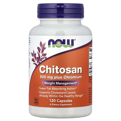 NOW Foods, Chitosan + Chromium, 120 Capsules