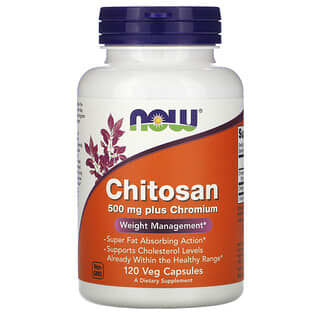 NOW Foods, Chitosan Plus Chromium, 500 mg, 120 Veg Capsules