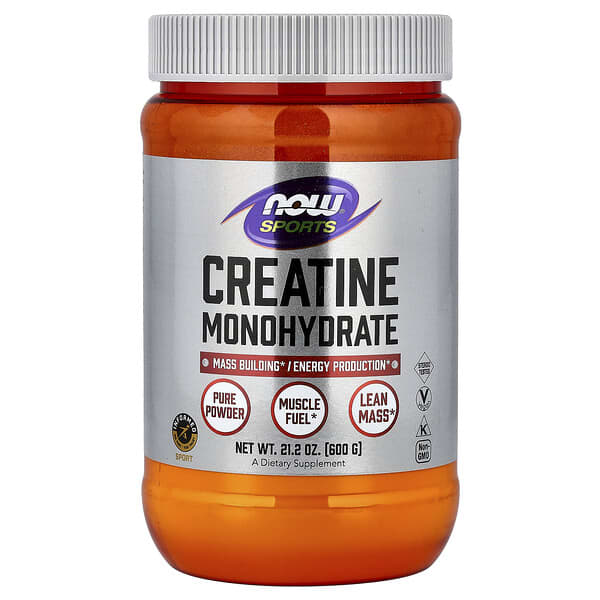 NOW Foods Sports, Creatine Monohydrate, 21.2 oz (600 g)